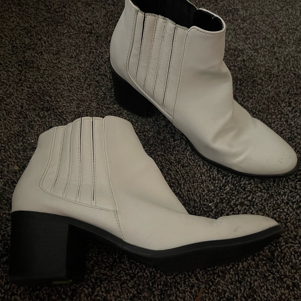White Heeled Boots